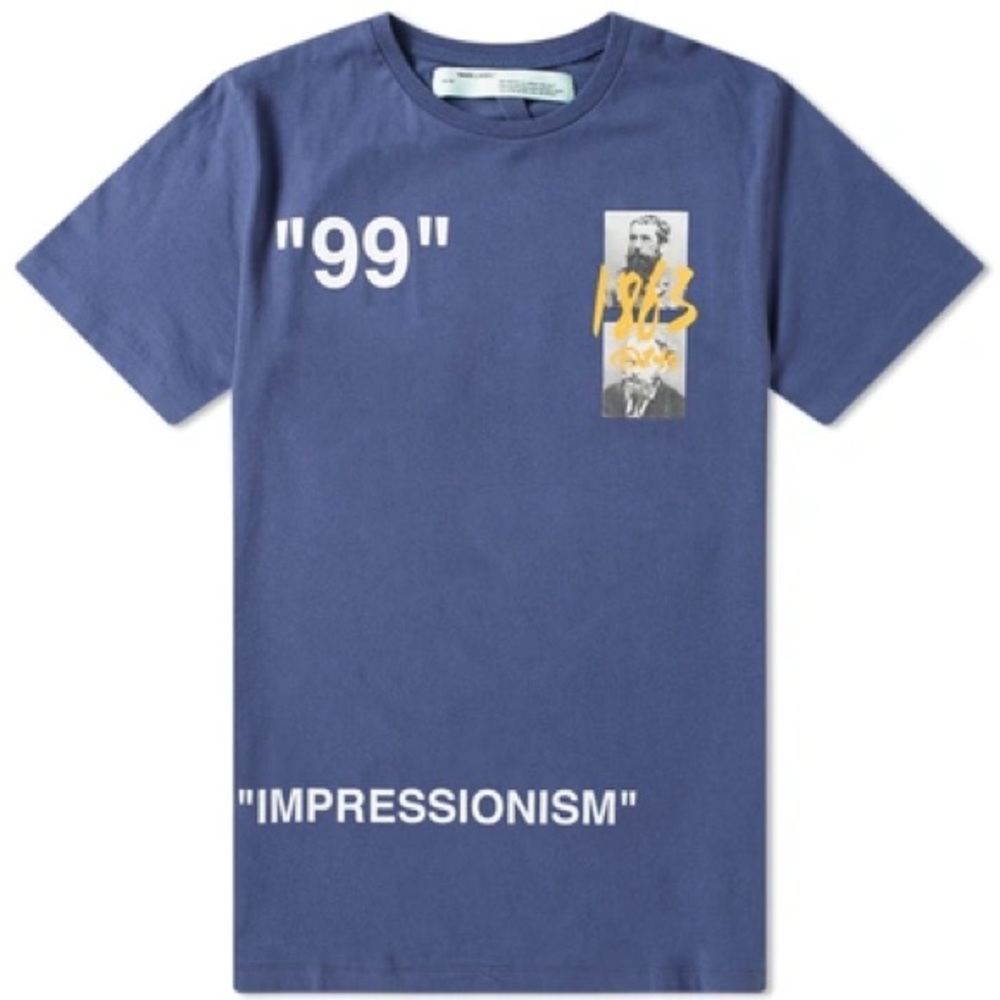 Men's Blue Graphic T-Shirt